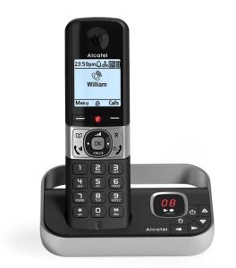 ALCATEL F890 Voice DE BLK Schnurlos-Telefon Schwarz, Silber
