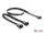 DELOCK Y-Lüfterkab 1x4Pin PWM Bu > 2x4 Pin St 50cm schwarz