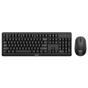 Philips kabelloses Tastatur- und Maus-Set SPT6307B - QWERTY - Schwarz