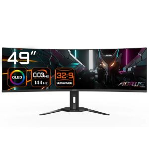 GIGABYTE OLED Curved-Display AORUS CO49DQ - 124.5 cm (49") - 5120 x 1440 5K DQHD
