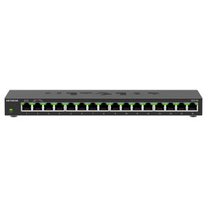 NETGEAR GS316 Unmanaged L2 Gigabit Ethernet (10/100/1000) Schwarz