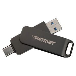 Patriot Memory Rage R550 USB-Stick 128 GB USB Type-A / USB Type-C 3.2 Gen 1 (3.1 Gen 1) Schwarz