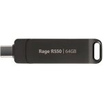 Patriot Memory Rage R550 USB-Stick 64 GB USB Type-A / USB Type-C 3.2 Gen 1 (3.1 Gen 1) Schwarz