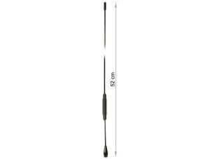 Delock TETRA BOS Antenne 380 - 410 MHz M6 Innengewinde 2,5 dBi 51,8 cm omnidirektional starr Schraubmontage outdoor schwarz