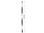 Delock TETRA Antenne 450 - 470 MHz M6 Innengewinde 5 dBi 36,6 cm omnidirektional starr Schraubmontage outdoor schwarz