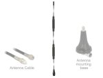 Delock TETRA Antenne 450 - 470 MHz M6 Innengewinde 5 dBi 36,6 cm omnidirektional starr Schraubmontage outdoor schwarz