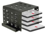 Delock Einbaurahmen 4 x 2.5″ zu 3.5″ schwarz