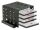 Delock Einbaurahmen 4 x 2.5″ zu 3.5″ schwarz