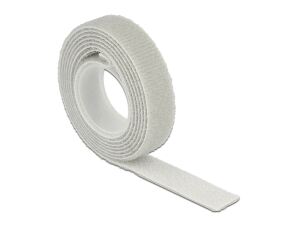 Delock Klettband auf Rolle L 1 m x B 13 mm grau
