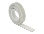 Delock Klettband auf Rolle L 1 m x B 13 mm grau