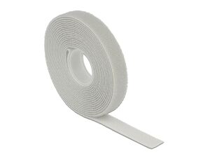 Delock Klettband auf Rolle L 3 m x B 13 mm grau