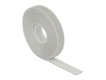 Delock Klettband auf Rolle L 3 m x B 13 mm grau