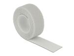 Delock Klettband auf Rolle L 1 m x B 20 mm grau