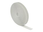 Delock Klettband auf Rolle L 10 m x B 20 mm grau