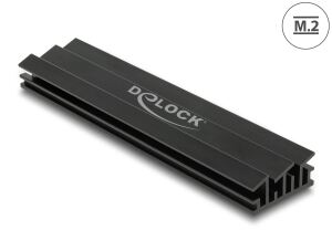 Delock Kühlkörper 100 mm für M.2 Modul schwarz