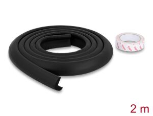 Delock Schaumstoff Kantenschutz 24 x 8 mm - Länge 2 m schwarz