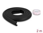 Delock Schaumstoff Kantenschutz 24 x 8 mm - Länge 2 m schwarz