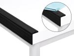 Delock Schaumstoff Kantenschutz geriffelt 80 x 8 mm - Länge 2 m schwarz