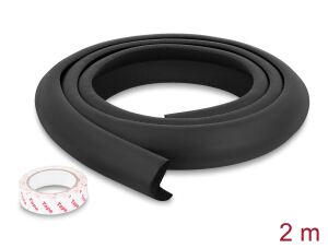 Delock Schaumstoff Kantenschutz 35 x 8 mm - Länge 2 m schwarz