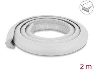 Delock Schaumstoff Kantenschutz selbstklebend 35 x 13 mm - Länge 2 m grau