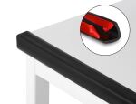 Delock PVC Kantenschutz selbstklebend geriffelt 25 x 25 mm - Länge 1 m schwarz