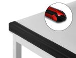 Delock PVC Kantenschutz selbstklebend geriffelt 35 x 35 mm - Länge 1 m schwarz