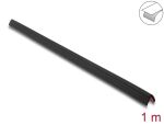 Delock PVC Kantenschutz selbstklebend geriffelt 40 x 40 mm - Länge 1 m schwarz