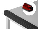 Delock PVC Kantenschutz selbstklebend geriffelt 40 x 40 mm - Länge 1 m schwarz