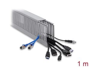 Delock Verdrahtungskanal 40 x 100 mm - Länge 1 m grau
