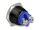 Delock Drucktaster zum Einbau 16 mm 2 x Schraubklemme Taster flach Aluminiumeloxiert tastend