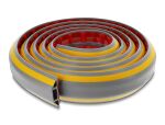 Delock Kabelkanal PVC flexibel 40 x 11 mm - Länge 2 m grau / gelb
