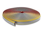 Delock Kabelkanal PVC flexibel 40 x 11 mm - Länge 10 m grau / gelb