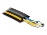 Delock Kabelkanal PVC flexibel 50 x 14 mm - Länge 10 m schwarz / gelb