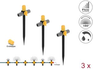 Delock Sprühdüse 180° gewinkelt mit Erdspieß 3 Stück