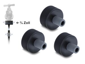 Delock Wasserhahnadapter mit G 3/4 Innengewinde für 4,6 mm Bewässerungsschlauch 3 Stück