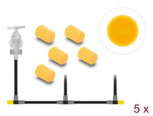 Delock Endkappe für Micro-Drip Bewässerungssystem gelb 5 Stück
