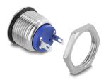Delock Drucktaster zum Einbau 16 mm 2 x Lötanschluss Taster tastend hoch