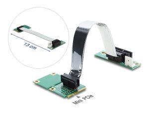 Delock Riser Karte Mini PCI Express > PCI Express x1 links gerichtet
