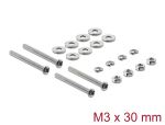Delock Lüfterschrauben Set M3 x 30 mm 20-teilig