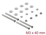 Delock Lüfterschrauben Set M3 x 40 mm 20-teilig