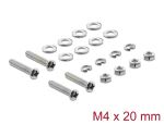 Delock Lüfterschrauben Set M4 x 20 mm 20-teilig