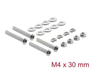 Delock Lüfterschrauben Set M4 x 30 mm 20-teilig