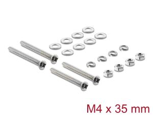 Delock Lüfterschrauben Set M4 x 35 mm 20-teilig
