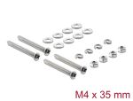 Delock Lüfterschrauben Set M4 x 35 mm 20-teilig
