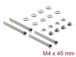 Delock Lüfterschrauben Set M4 x 45 mm 20-teilig