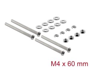 Delock Lüfterschrauben Set M4 x 60 mm 20-teilig