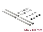 Delock Lüfterschrauben Set M4 x 60 mm 20-teilig