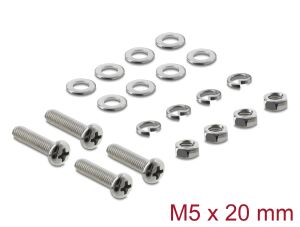 Delock Lüfterschrauben Set M5 x 20 mm 20-teilig