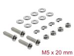 Delock Lüfterschrauben Set M5 x 20 mm 20-teilig