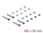 Delock Lüfterschrauben Set M5 x 30 mm 20-teilig